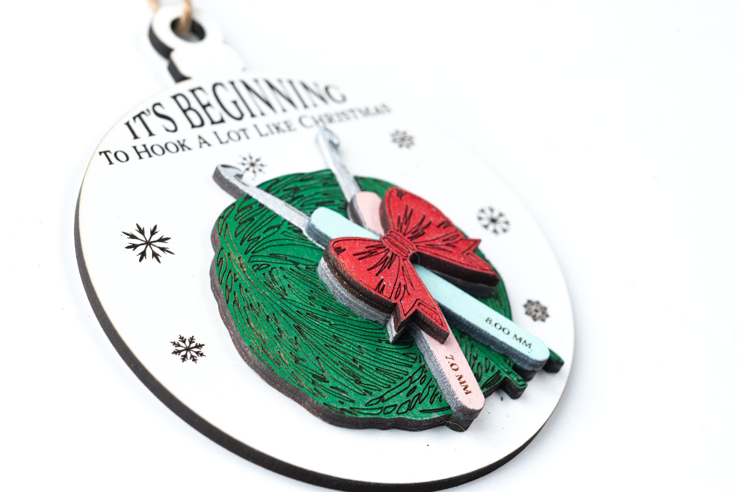 It's Beginning to Hook a Lot Like Christmas Ornament