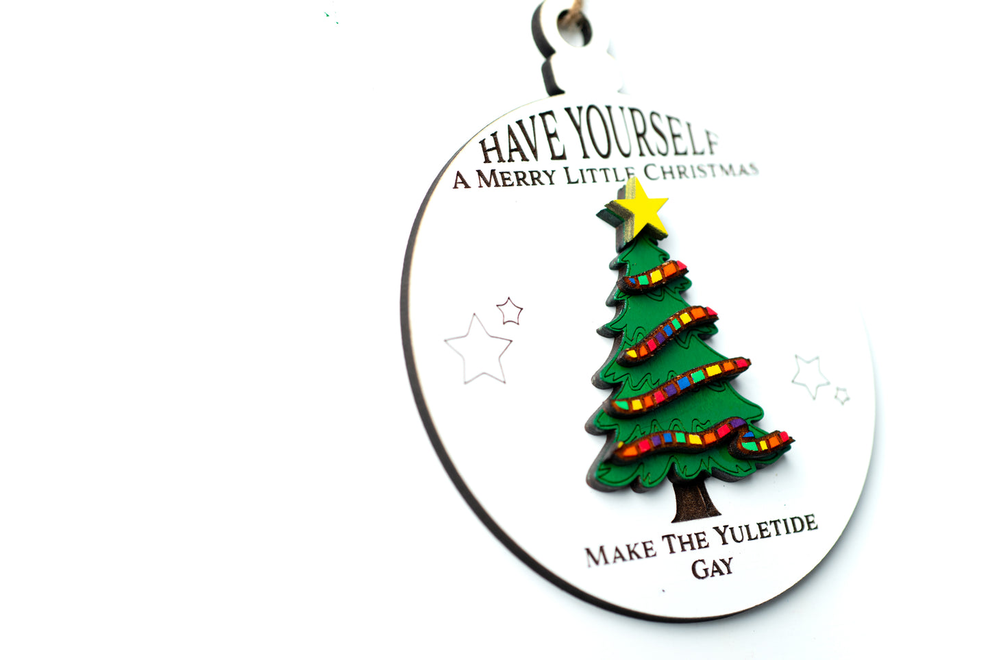 Make the Yuletide Gay Christmas Ornament
