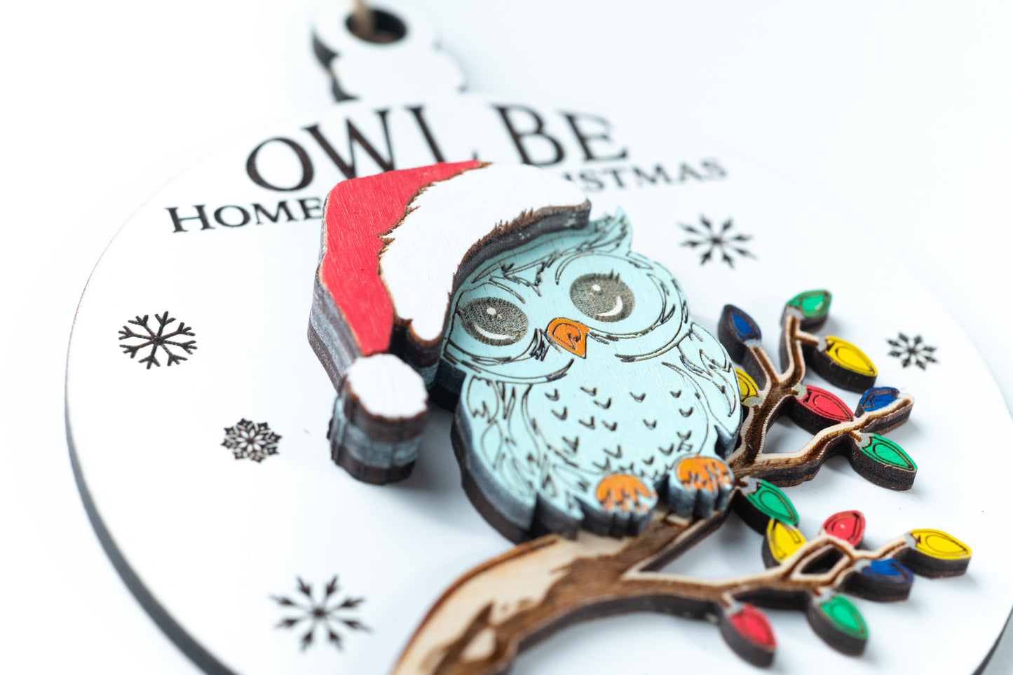 Owl Be Home for Christmas Tree Ornament