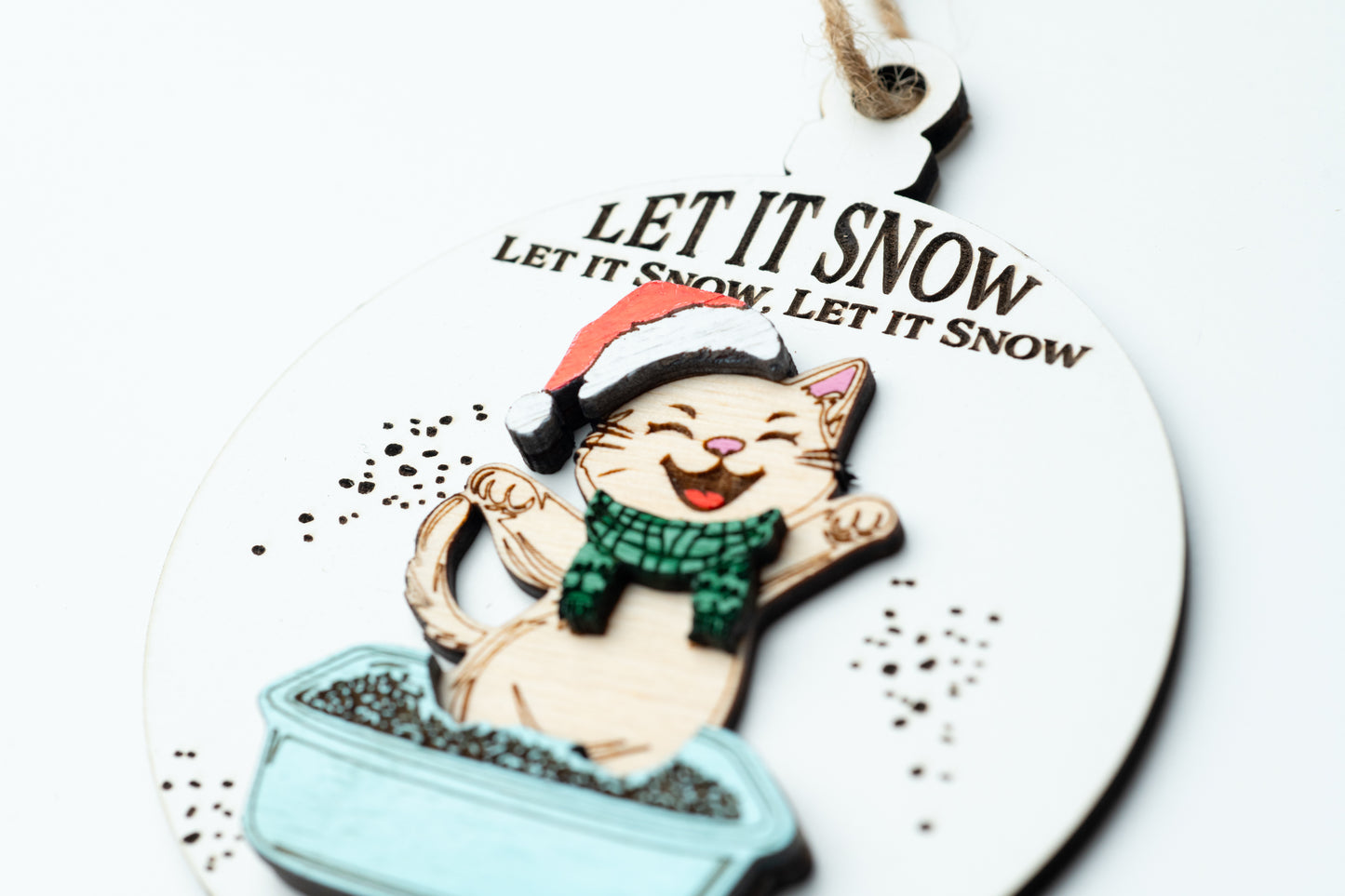 Let it Snow Litter Box Ornament