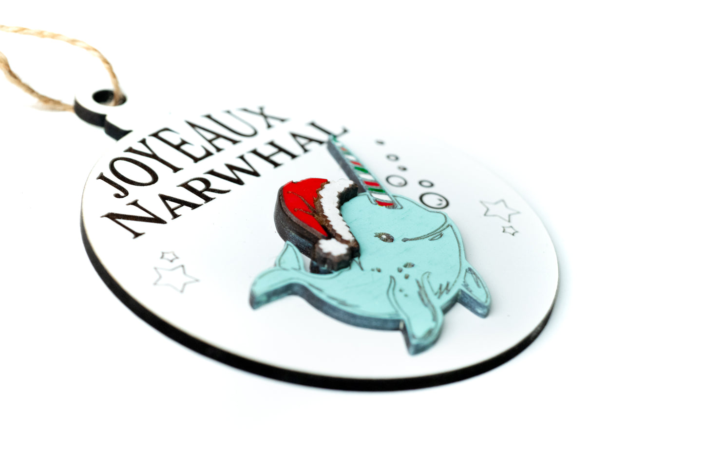 Joyeaux Narwhal Christmas Ornament