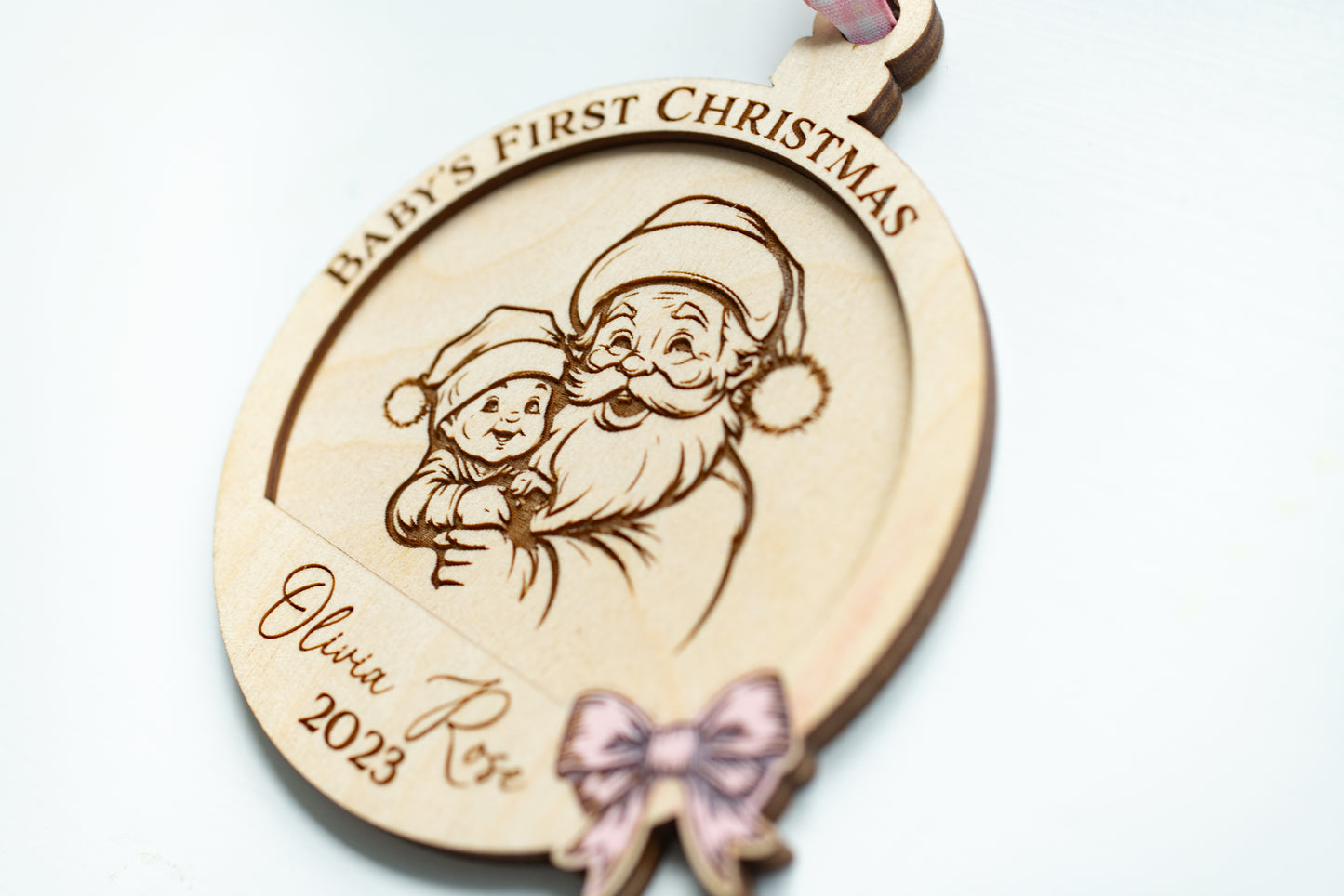 Snuggles with Santa Baby's First Christmas Ornament