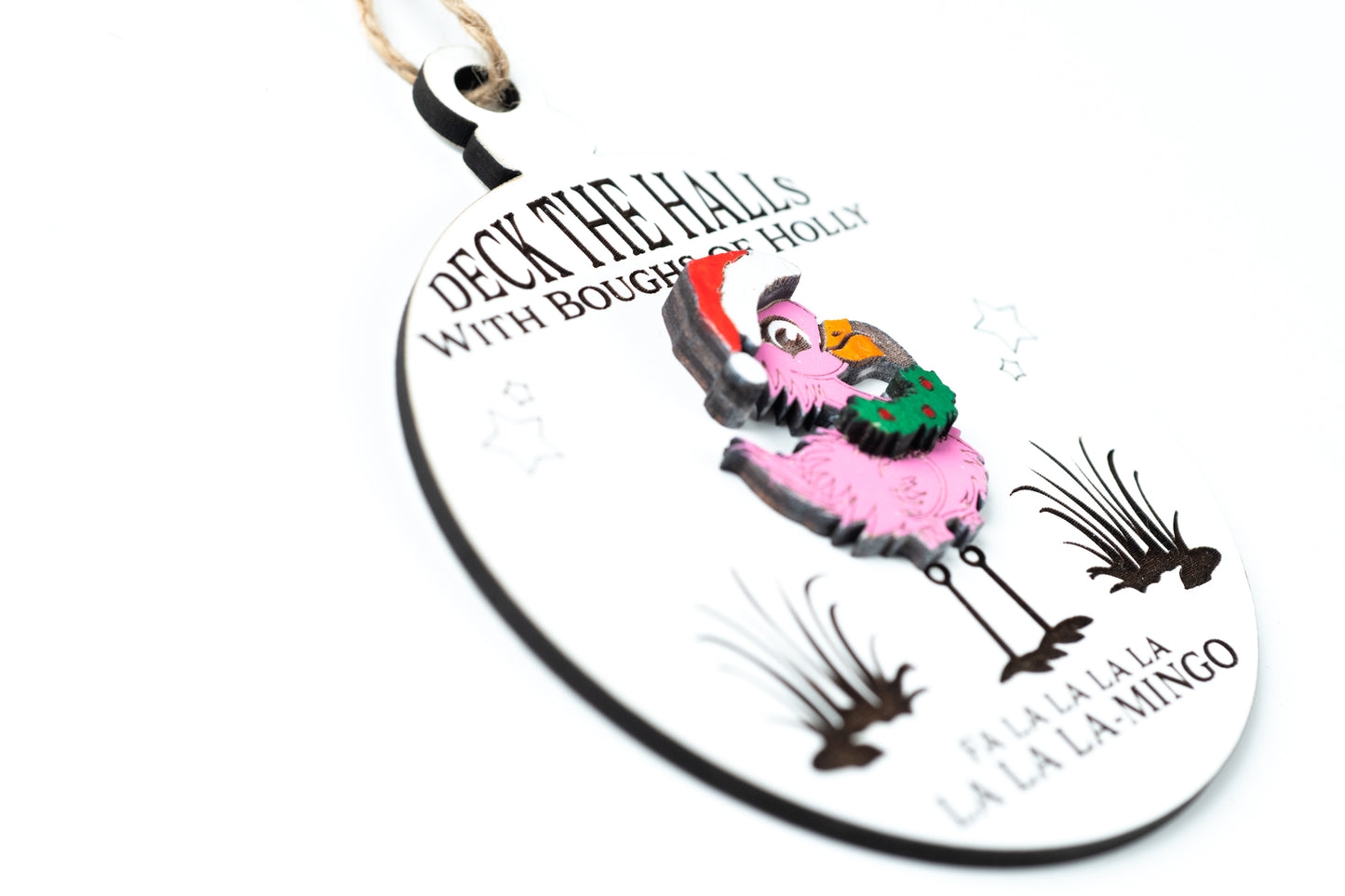 Deck the Halls with Boughs of Holly, Fa La La La La La La La Mingo Christmas Ornament