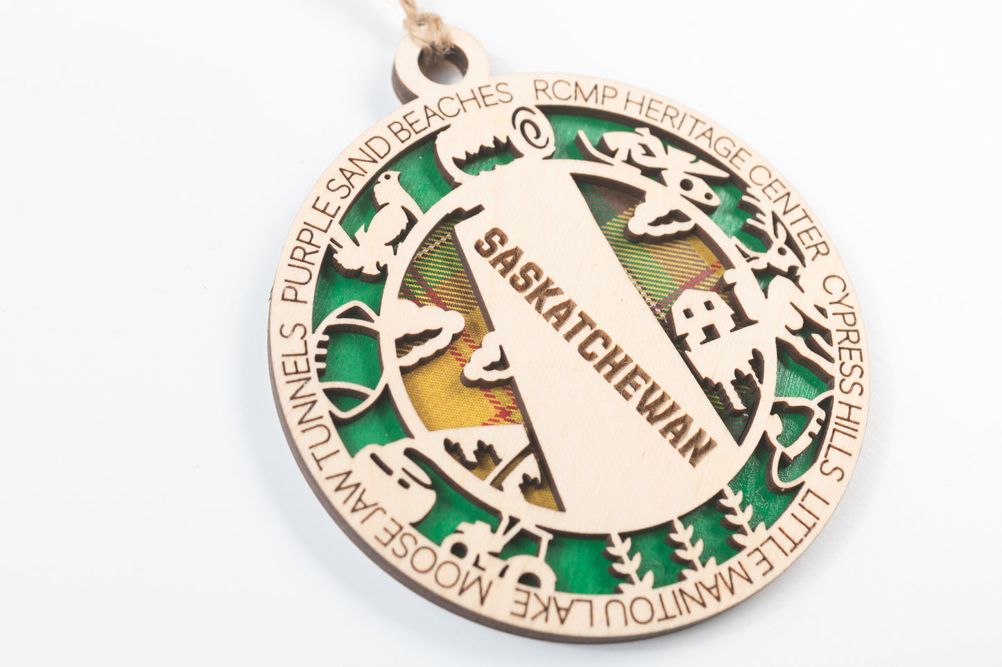 Saskatchewan Christmas Tree Ornament