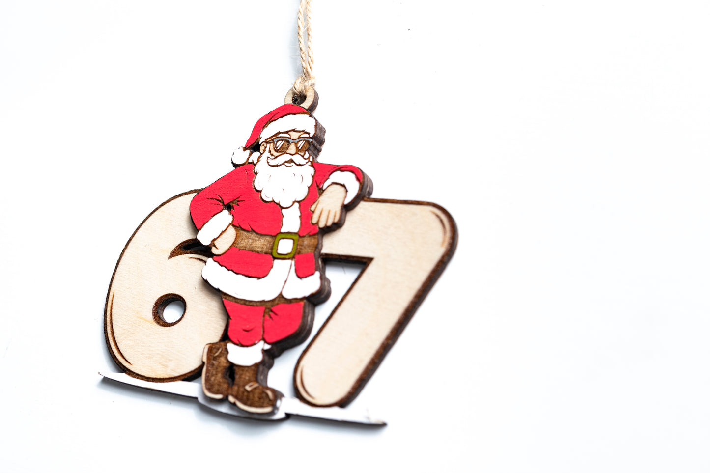 Cool Santa 67 Christmas Ornament