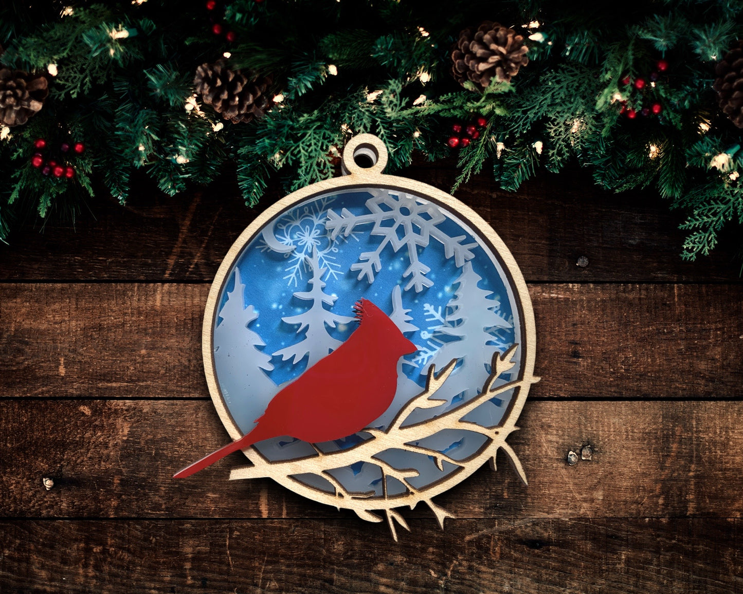 Cardinal Forest Friends Ornament