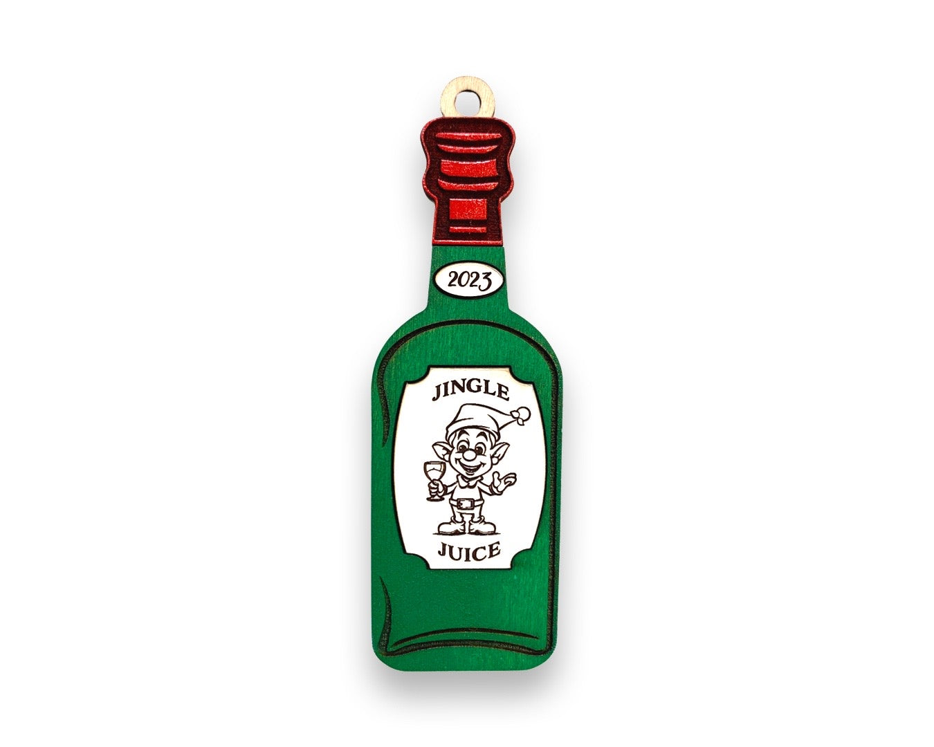 Whimsy Wine Bottle Christmas Ornaments