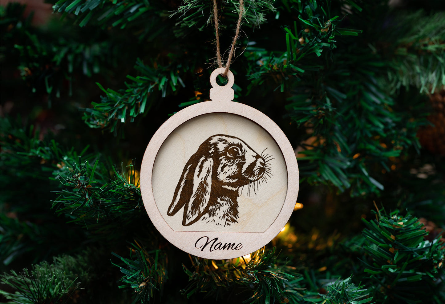 Personalized Engraved Farm Animal Pet Portrait Ornaments