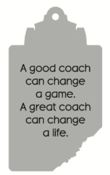 Personalized Coach Appreciation Clip Board Ornament