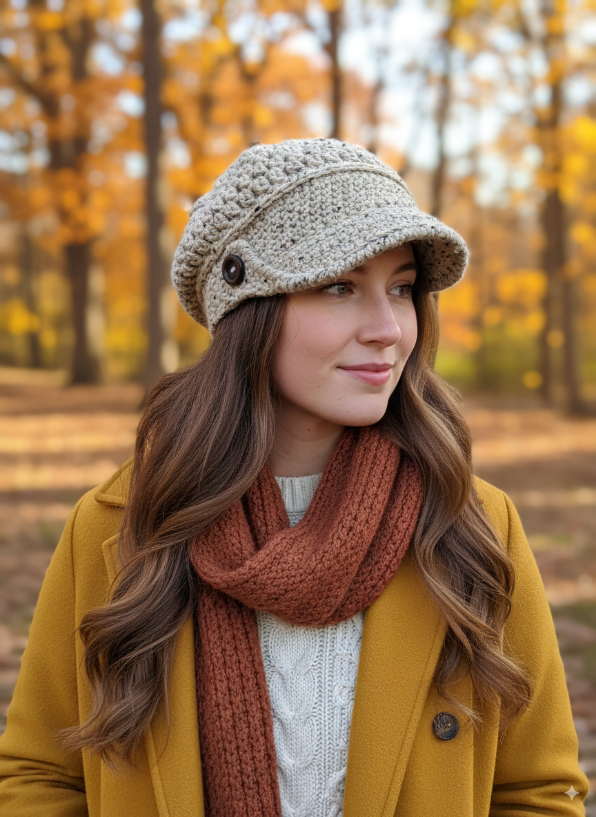Oatmeal Slouchy Pageboy Toque