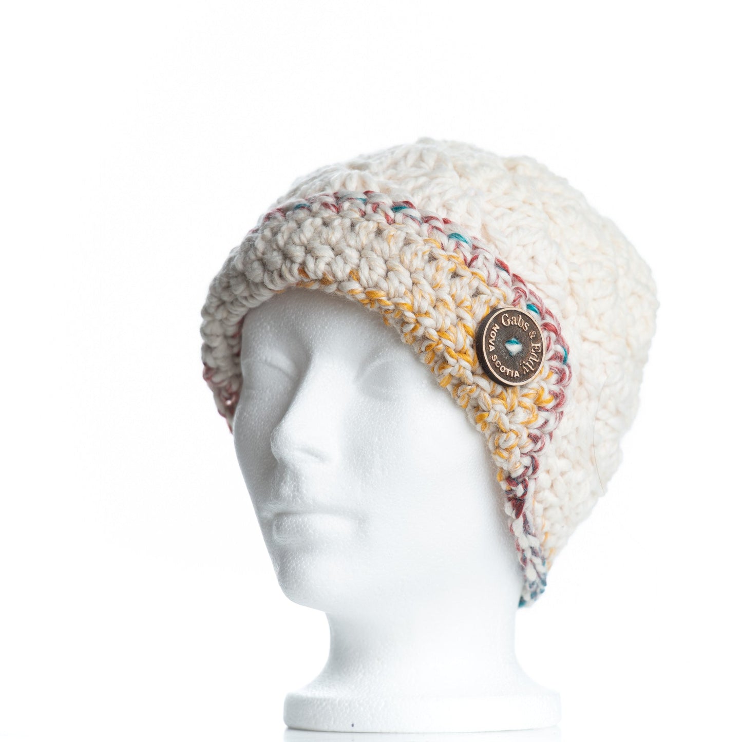 Chunky Button Flapper in Fisherman with Hudson Bay (Red Accents)