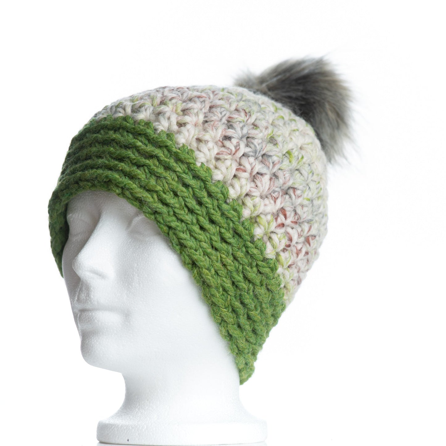 Fern with Grass & Smoke Pom