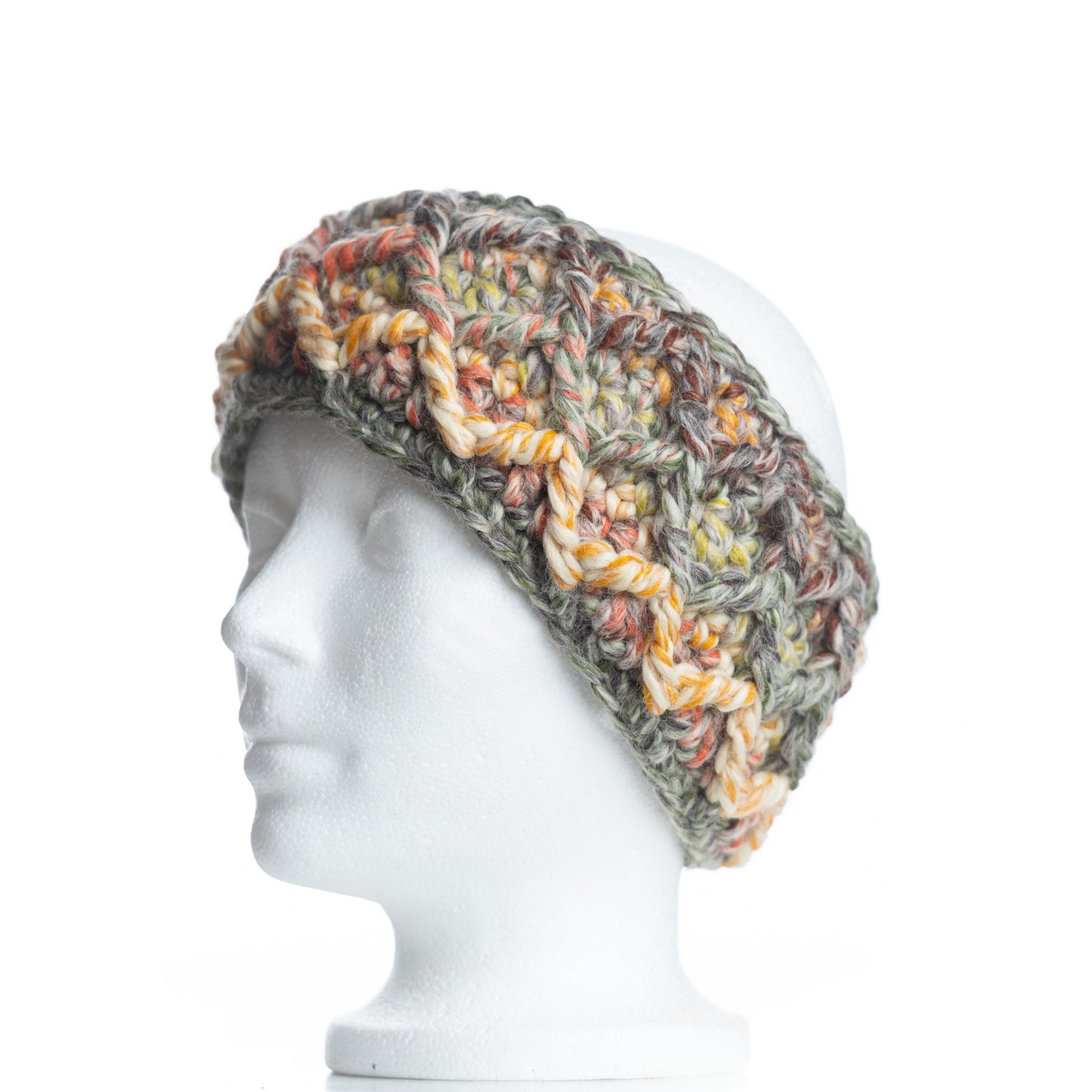 Diamond Cable Headband in Harvest