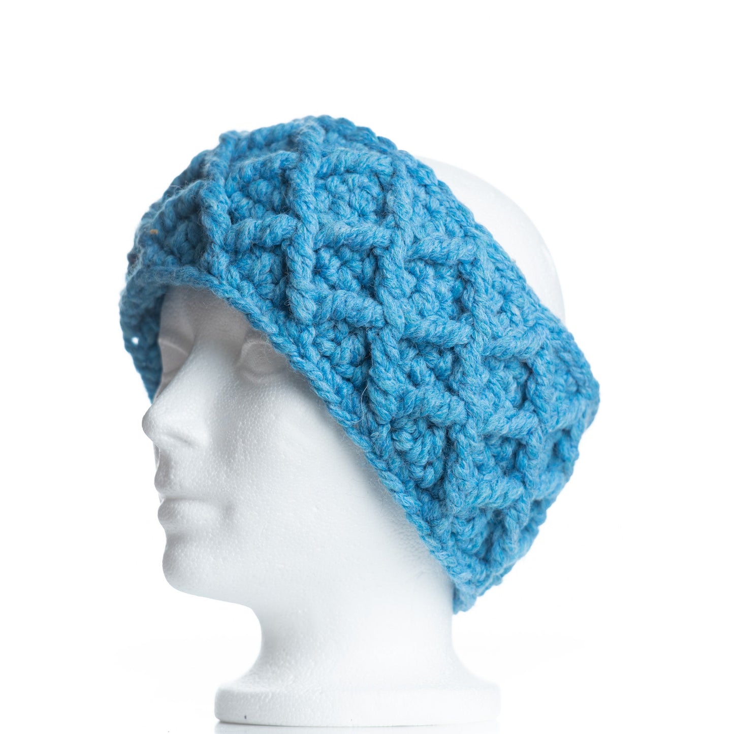 Diamond Cable Headband in Sky