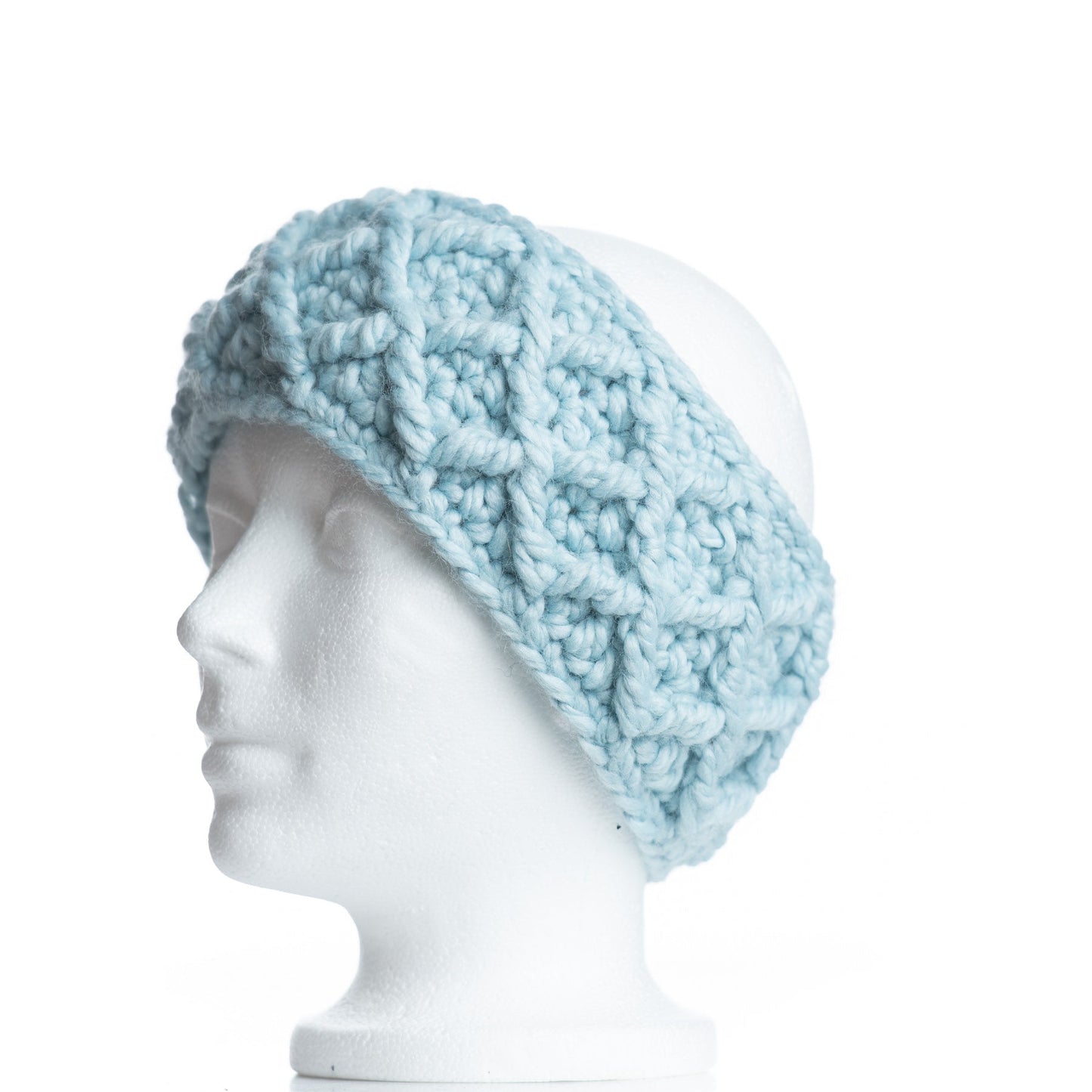 Diamond Cable Headband in Glacier