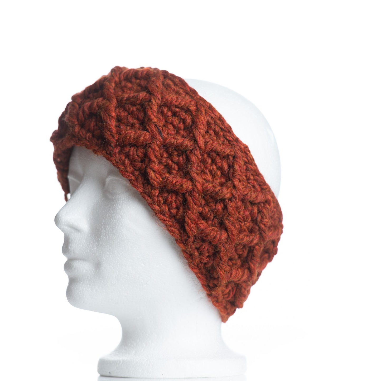 Diamond Cable Headband in Spice