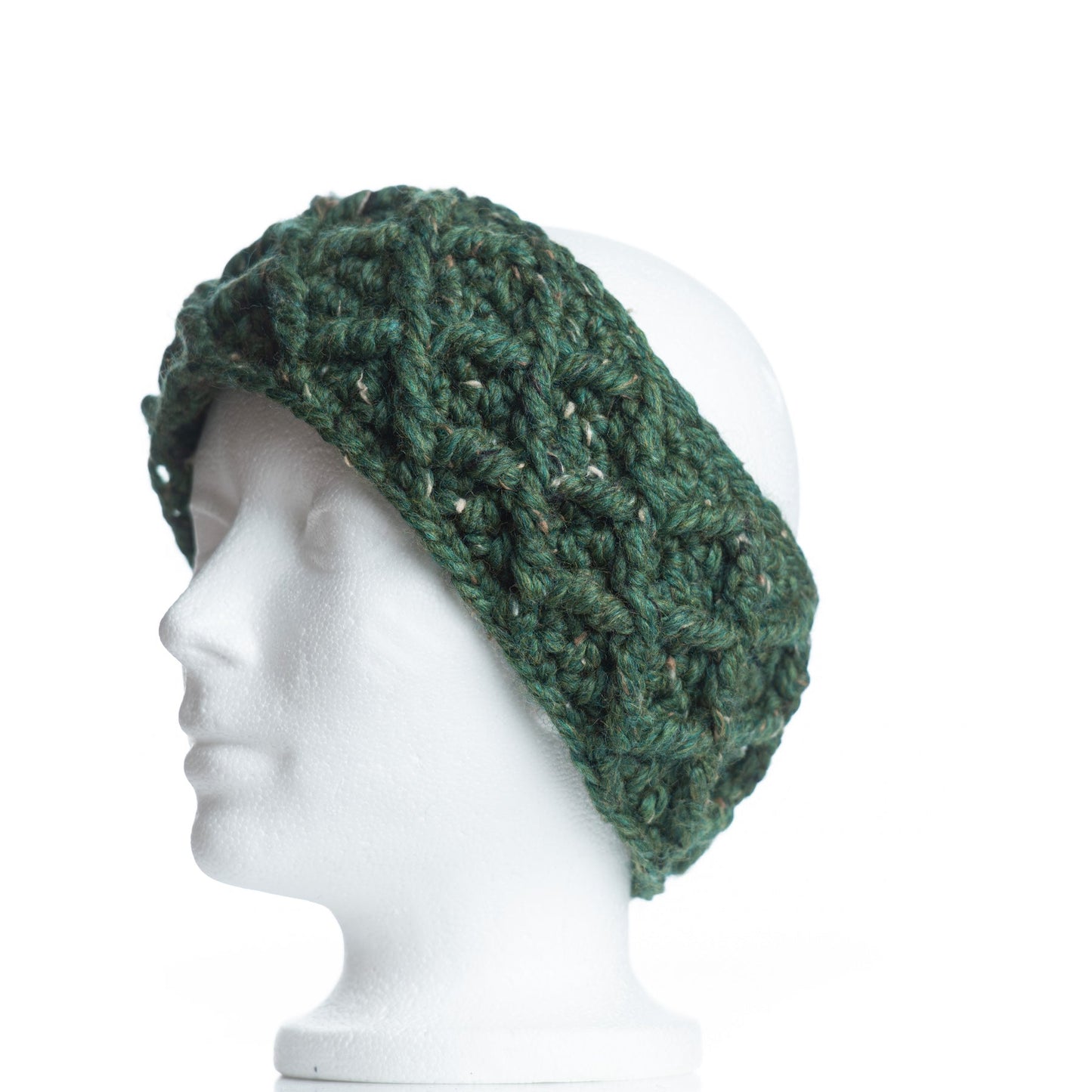 Diamond Cable Headband in Kale