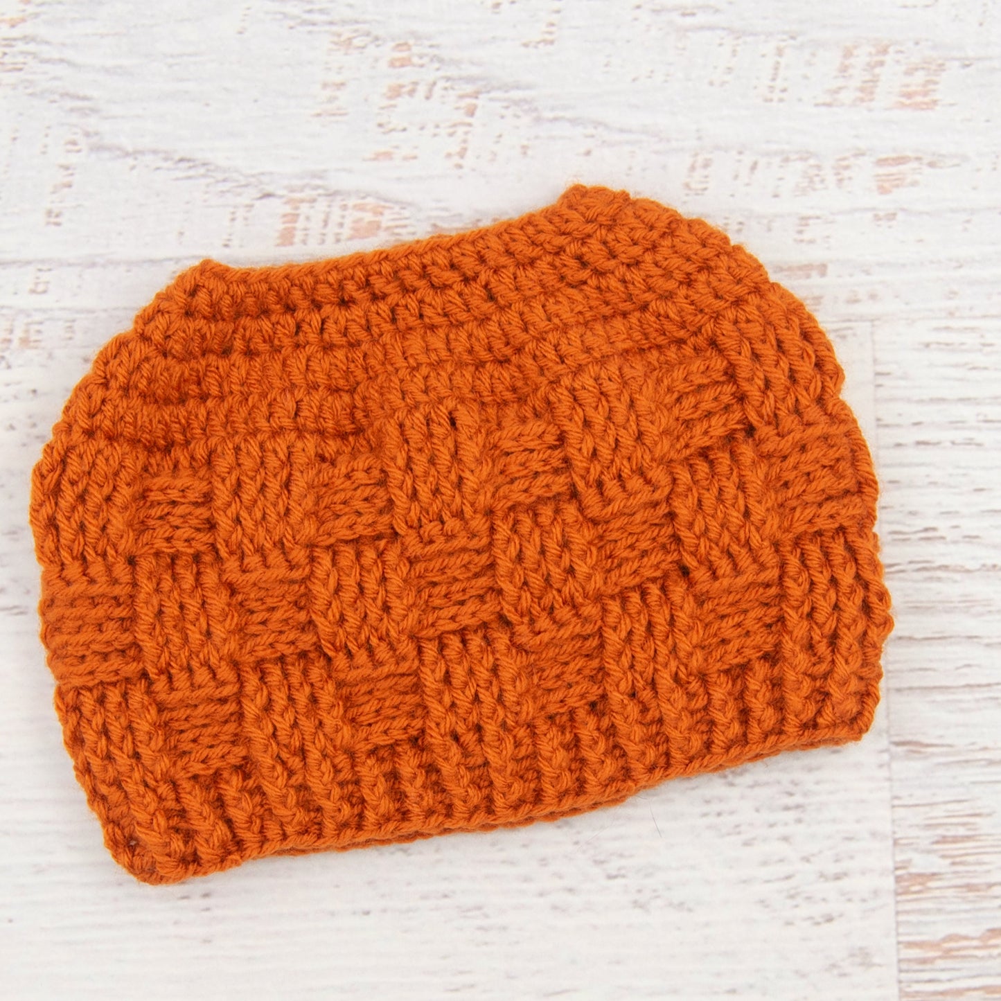 In-Stock 3-10 Year The 'Everyday' Messy Bun Hat in Orange