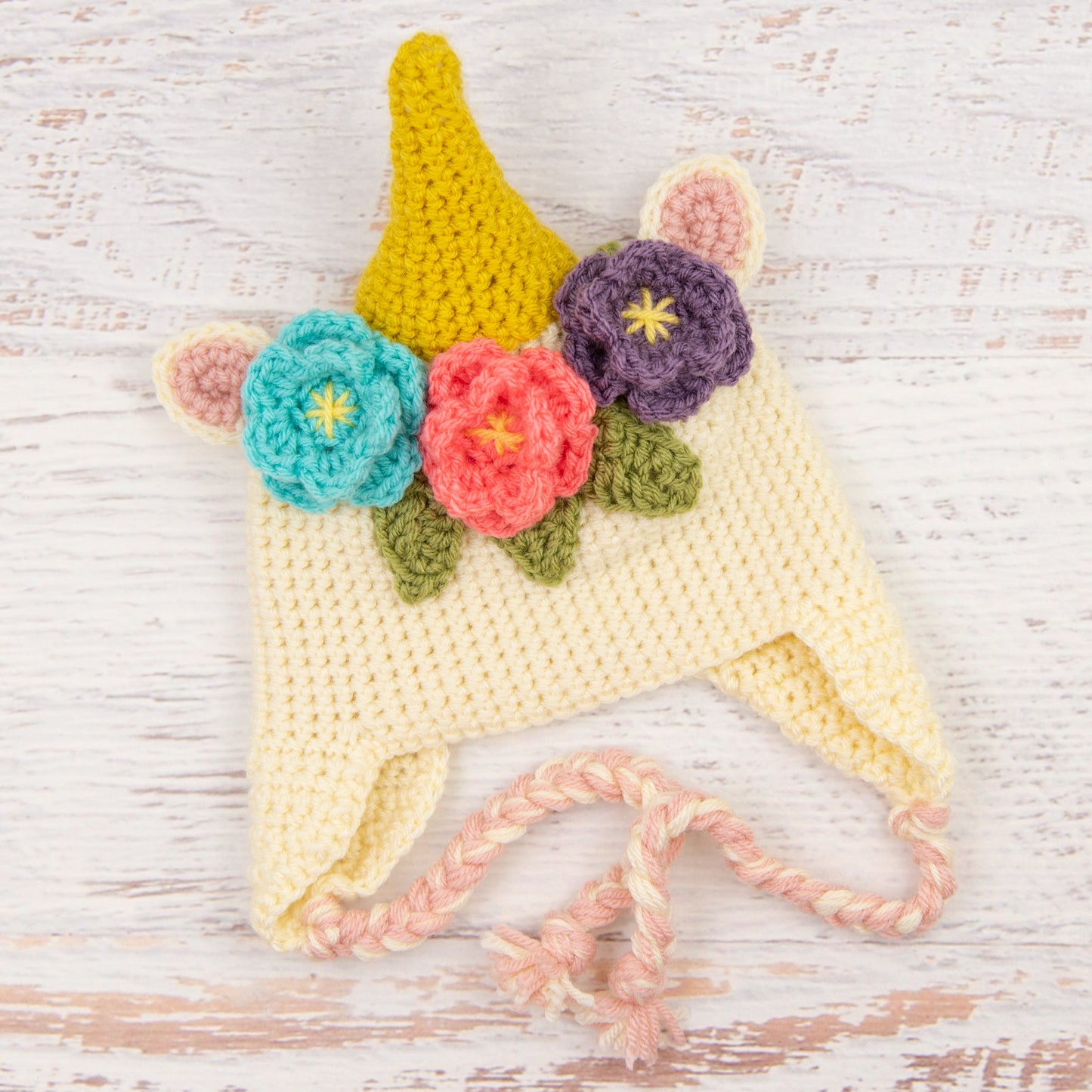 In-Stock 6-12 Month Unicorn Hat in Fisherman