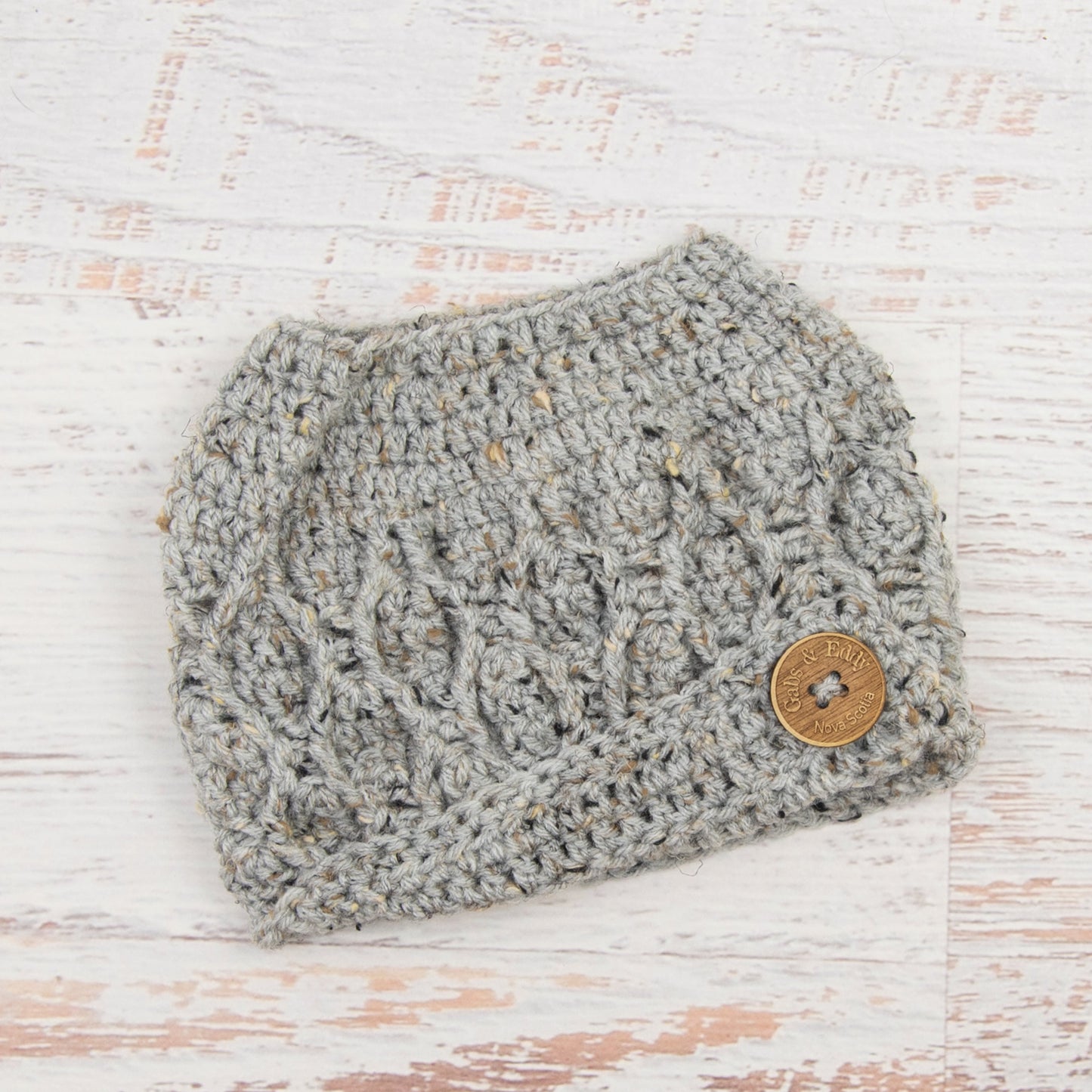 In-Stock The 'Dressy' Messy Bun Hat in Grey Marble