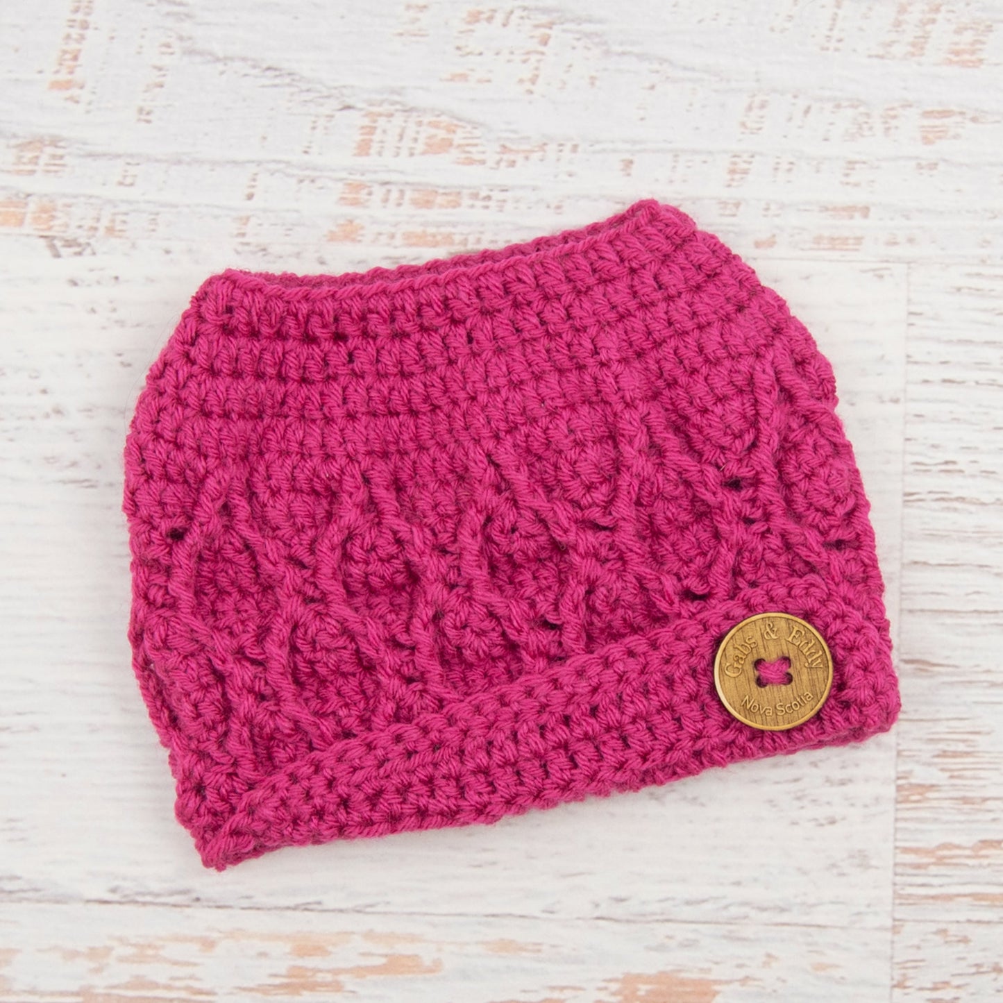 In-Stock 3-10 Year The 'Dressy' Messy Bun Hat in Raspberry