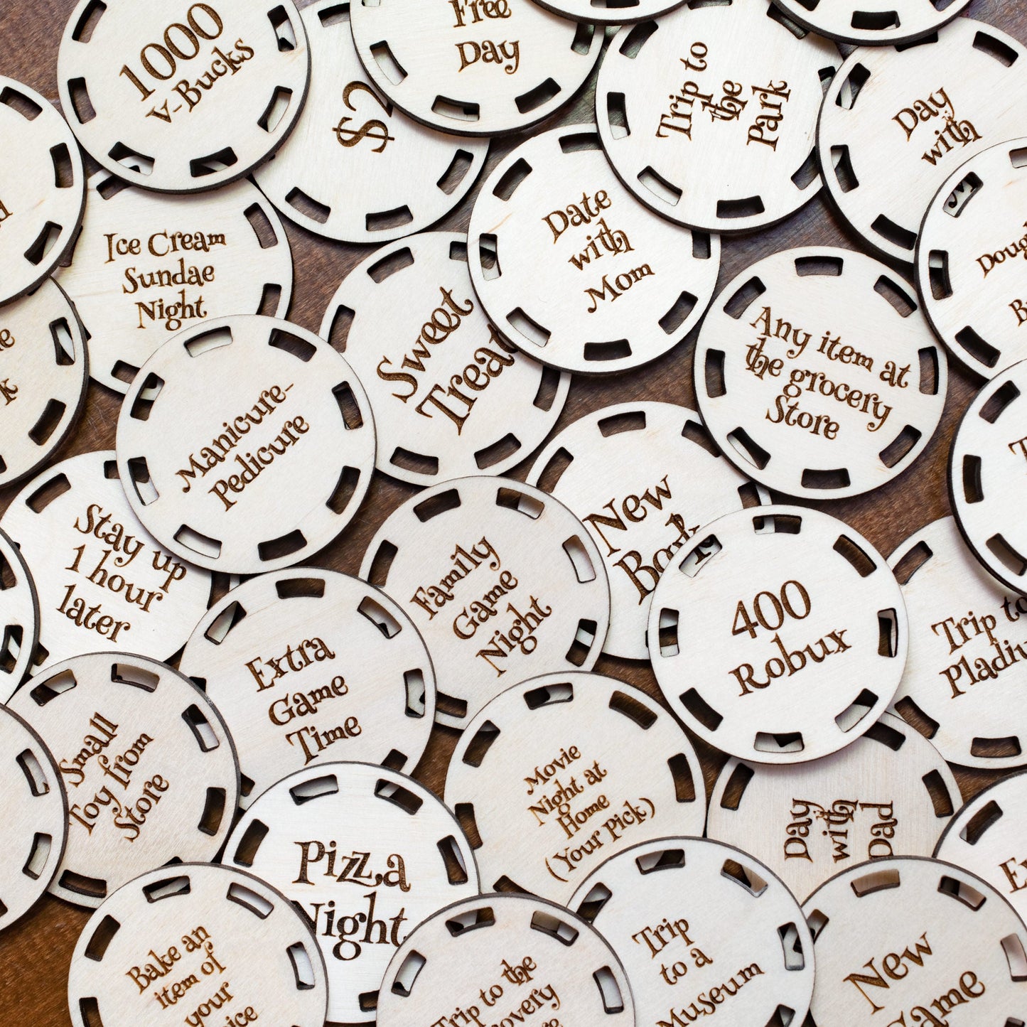 Easter Egg Basket Tokens (Set of 15)