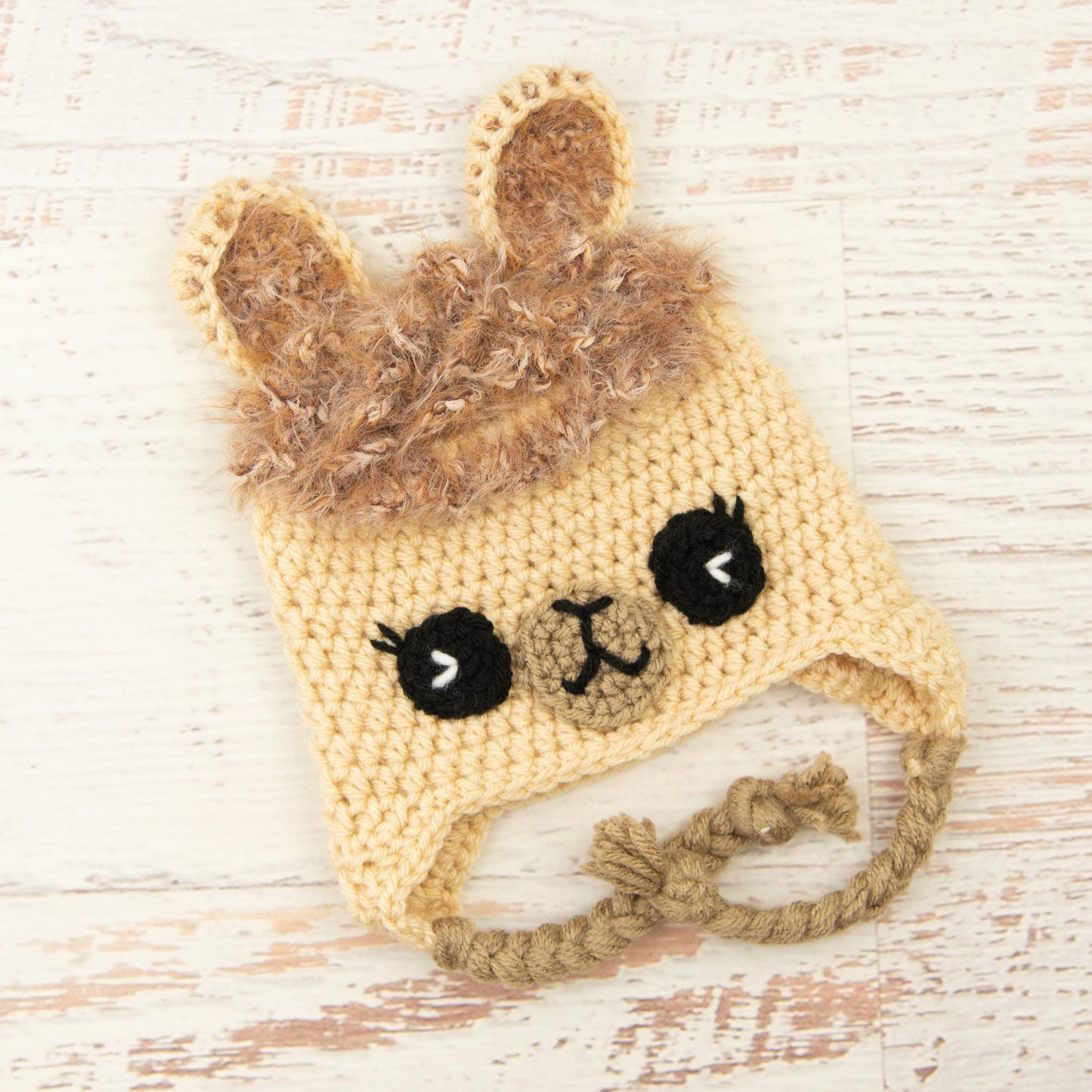 In-Stock 6-12 Month Little Llama Hat in Beige