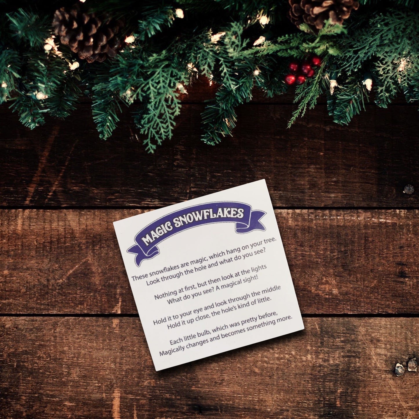 Magic Snowflake Christmas Tree Ornament - Reindeer