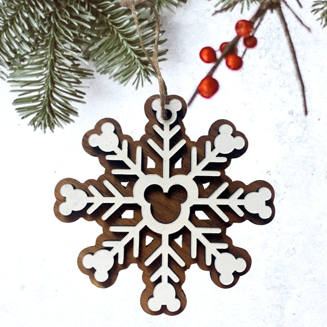 Disney themed Gingerbread Snowflake