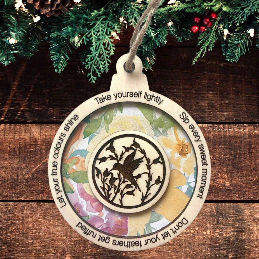 Hummingbird Christmas Tree Ornament