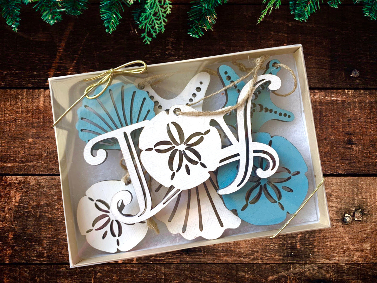 Seashell Ornament Gift Set