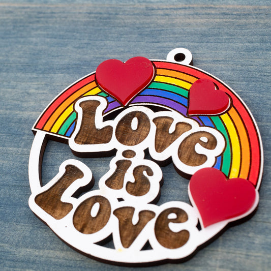Pride Ornament - Love is Love