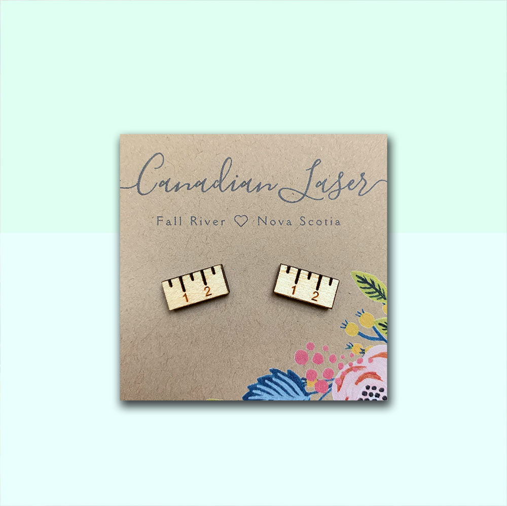 Hand Painted Wooden Studs - Teacher Appreciation - rulers