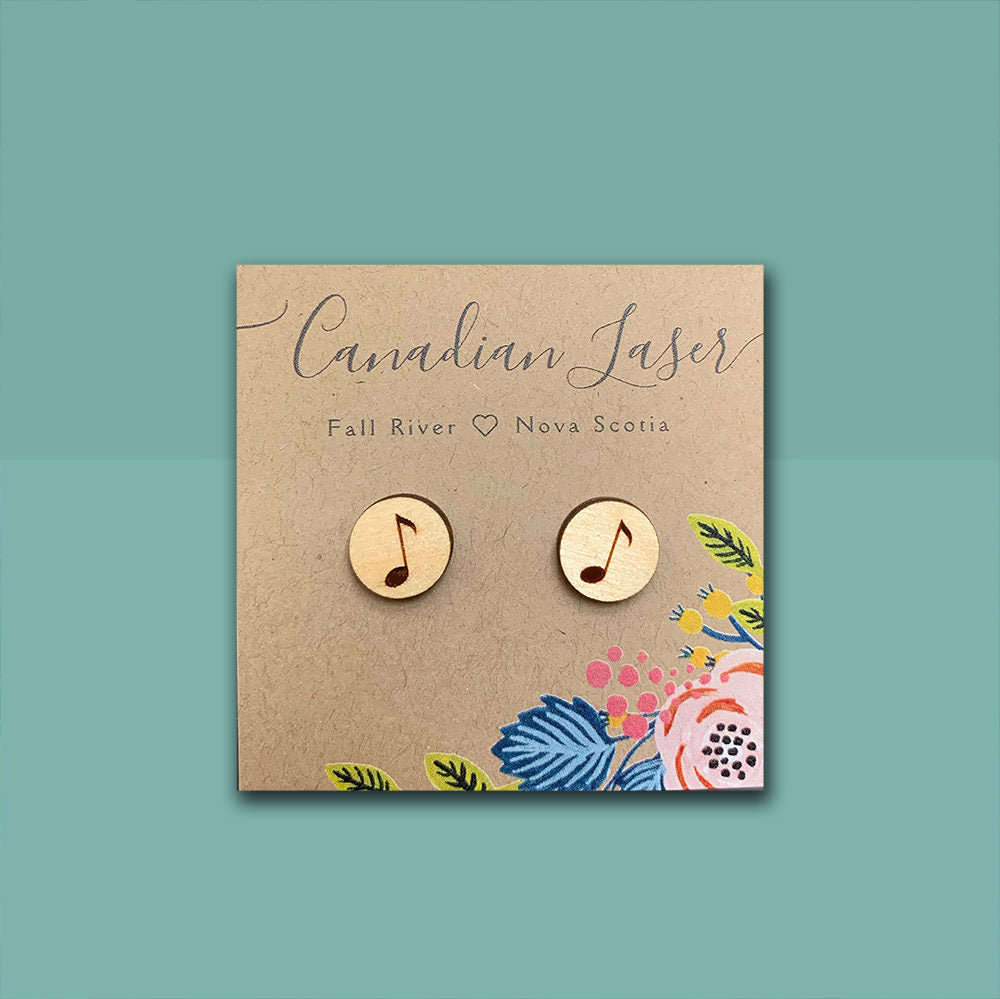 Hand Painted Wooden Studs - Single Note