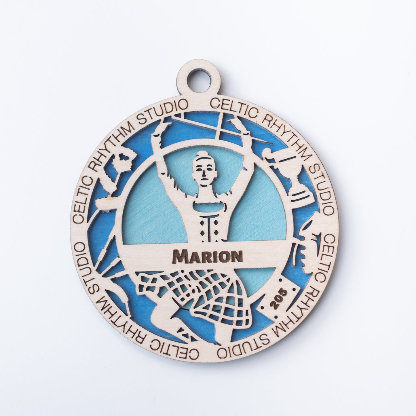 Sports Ornament - Dance - Highland, Ballet, Jazz, Hip Hop, Personalized with Studio, Colours and Name