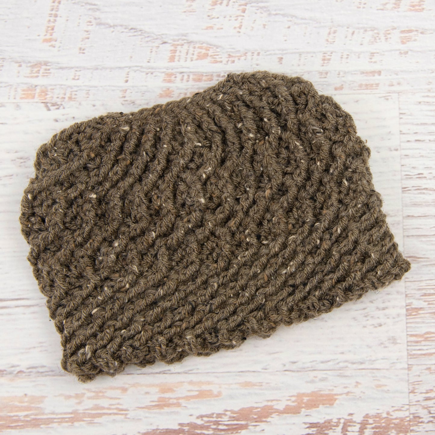 In-Stock Swirly Messy Bun Hat in Barley