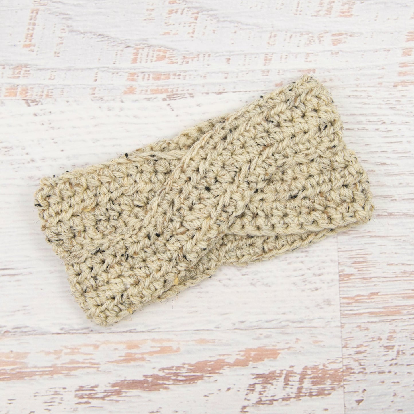 In-Stock Twisted Headband in Oatmeal