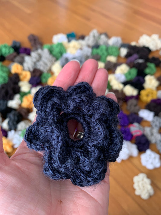 Navy Blue Flower