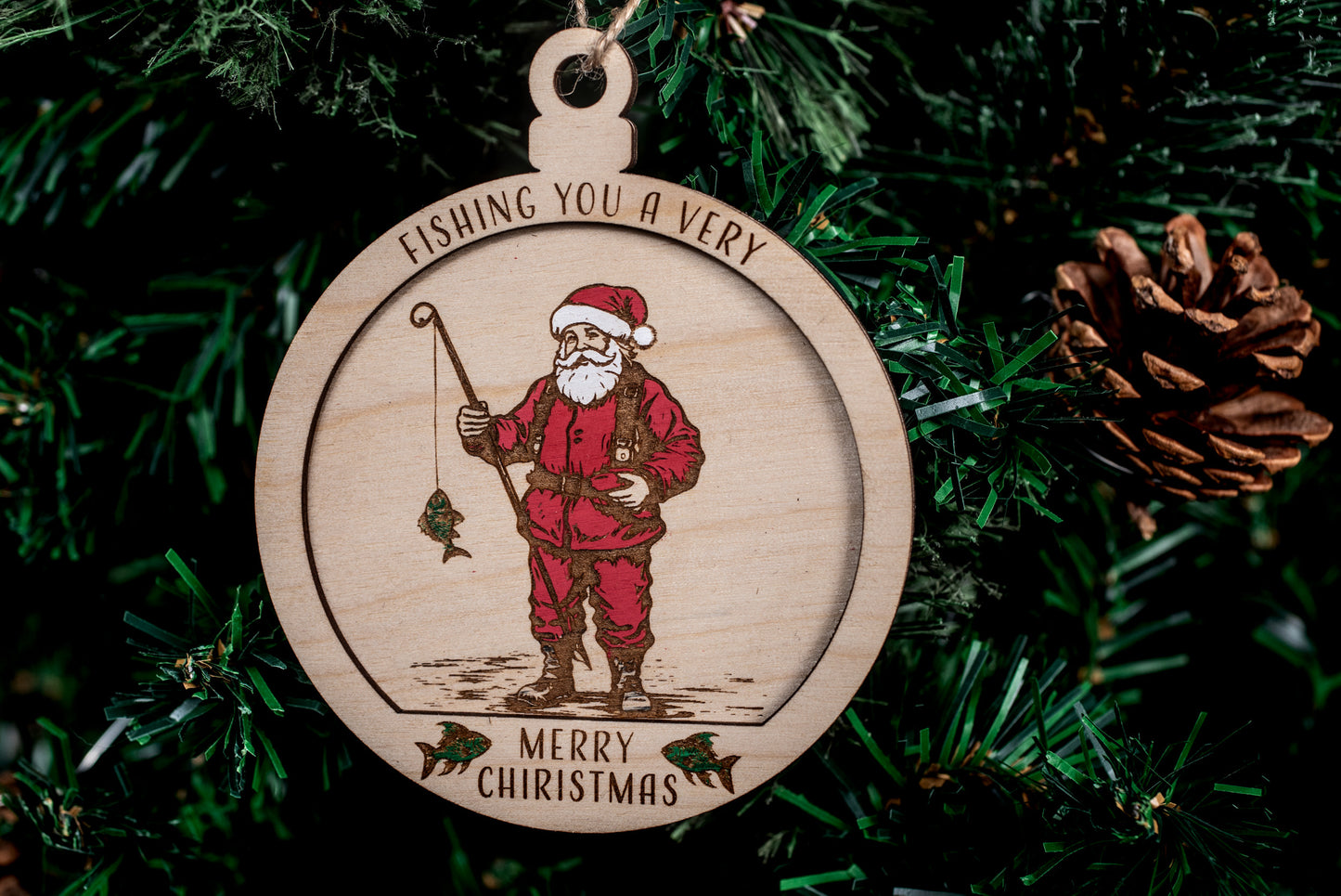 Fishing You a Very Merry Christmas Ornament