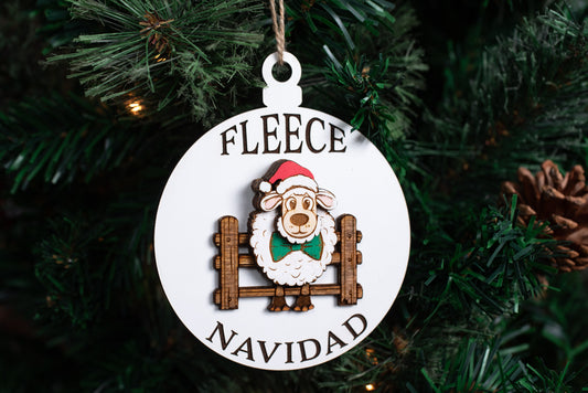 Fleece Navidad Christmas Ornament