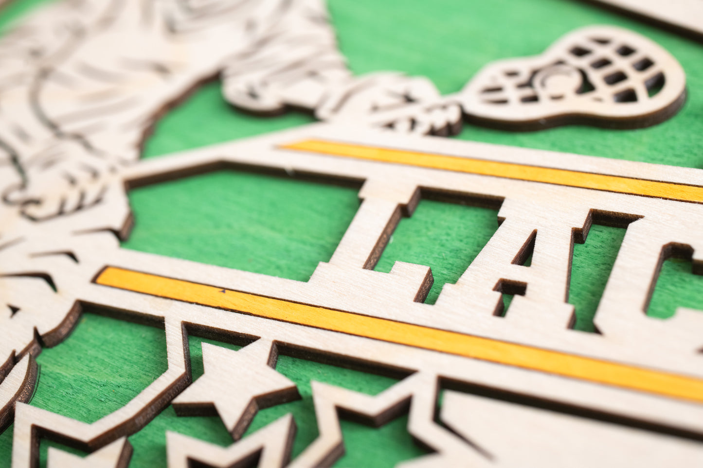 Sports Pennant - Lacrosse - Personalized with Team, Colours, Name and Number