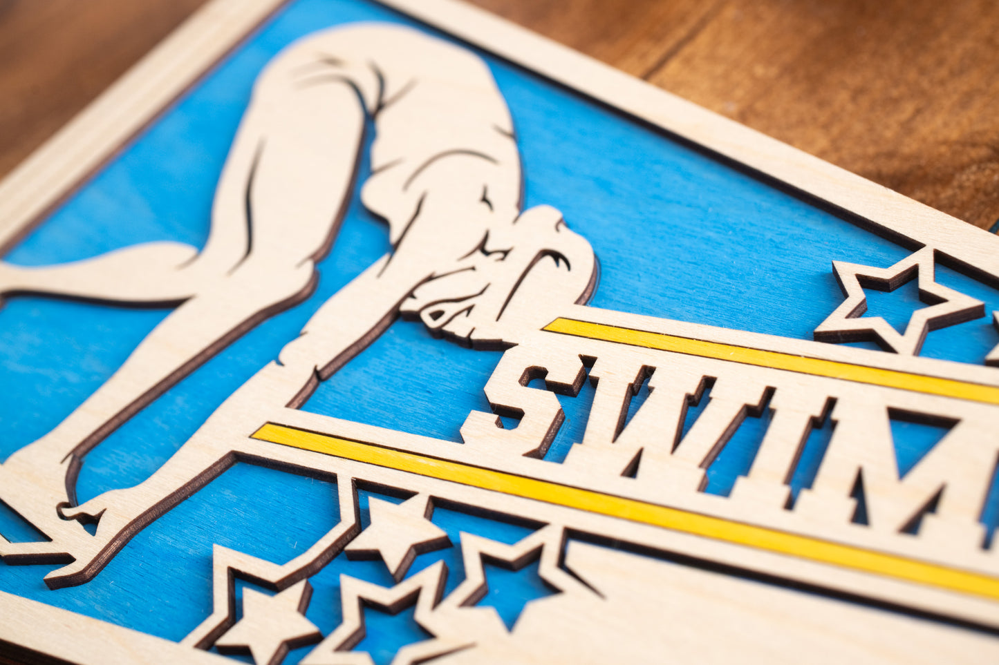 Sports Pennant - Swimming - Personalized with name, Colours & Club