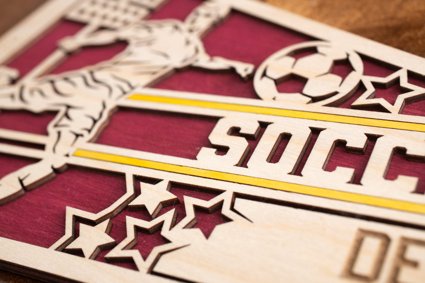 Sports Pennant - Soccer - Personalized with Team, Colours, Name and Number