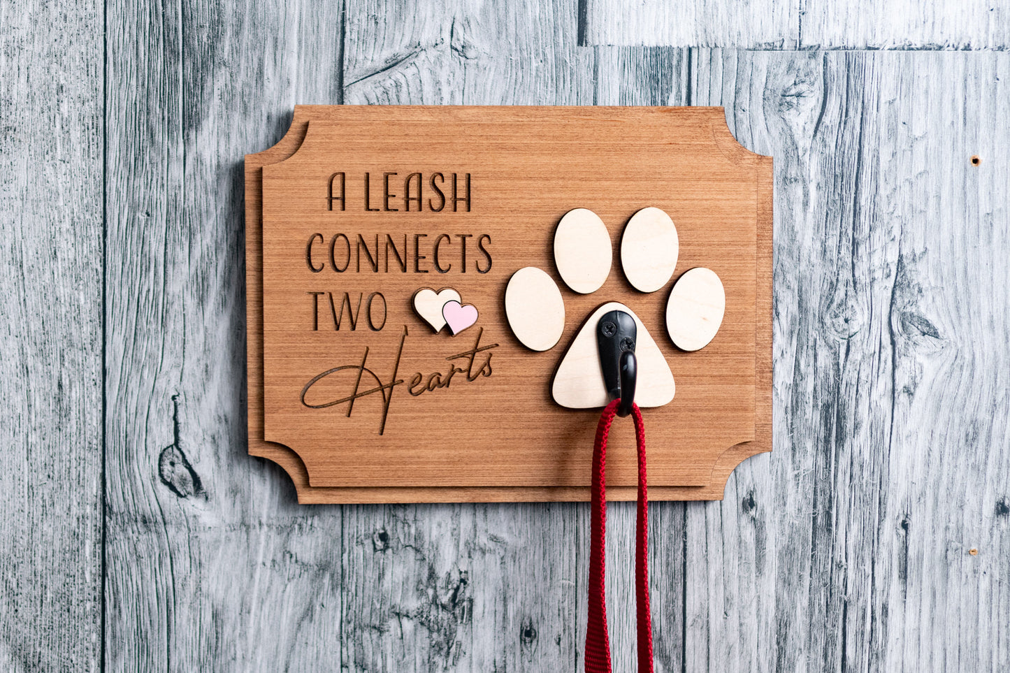 Dog Leash Hook - A Leash Connects Two Hearts