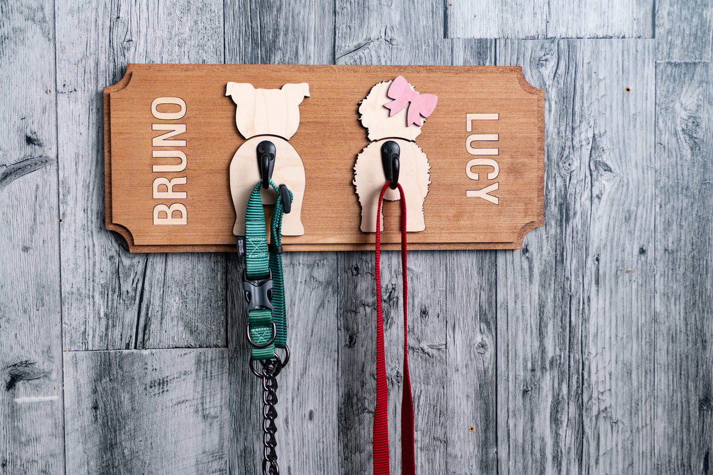 Dog Leash Hook (Double) - Custom Made for your dog