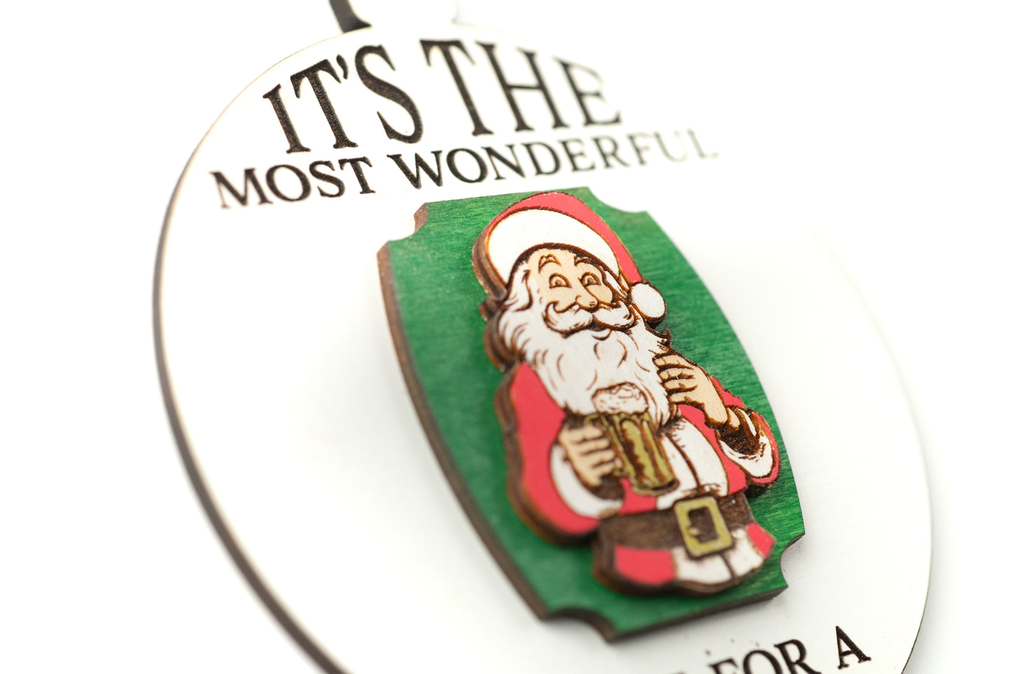 It's the Most Wonderful Time for a Beer Christmas Ornament