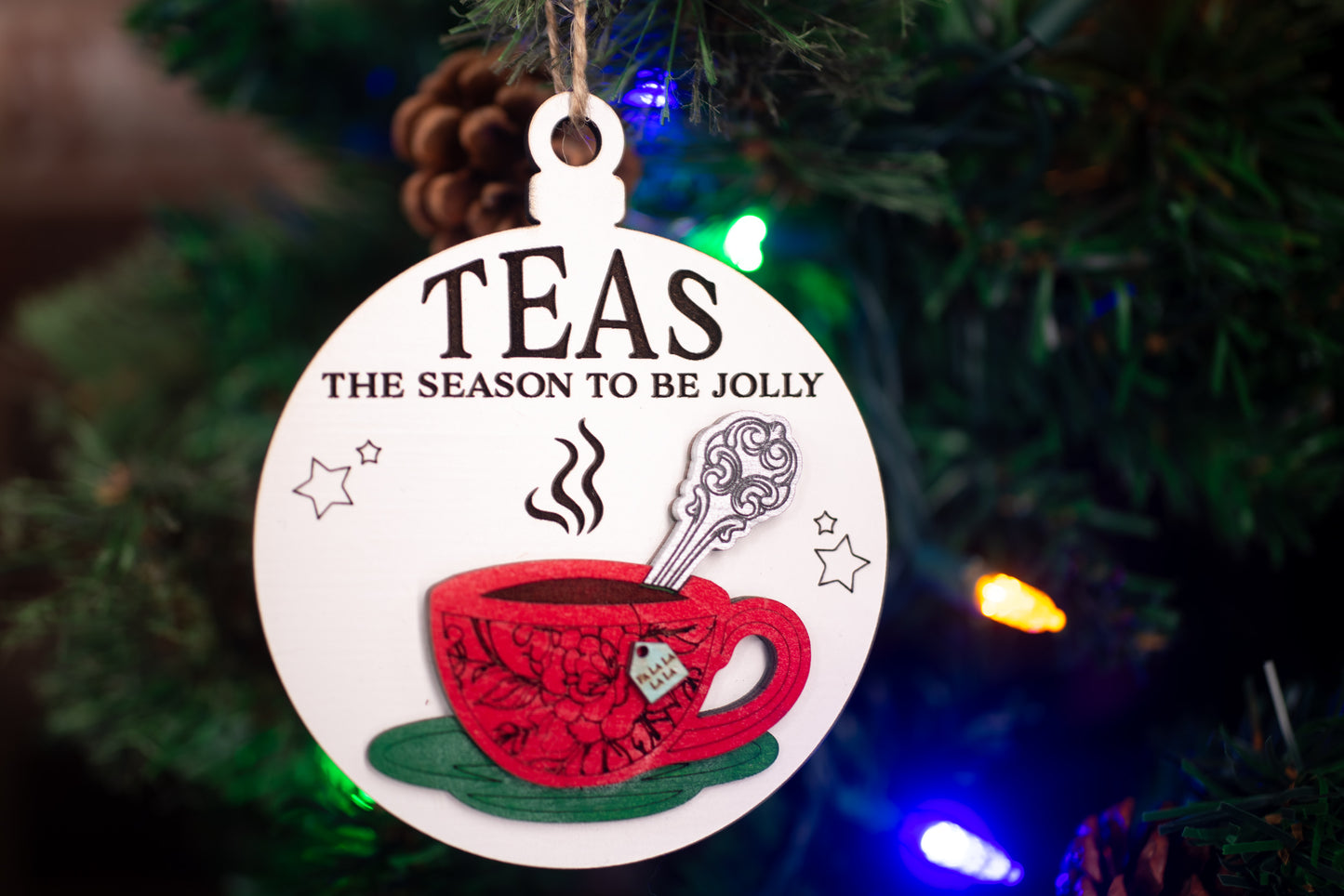 Teas the Season to be Jolly Christmas Ornament