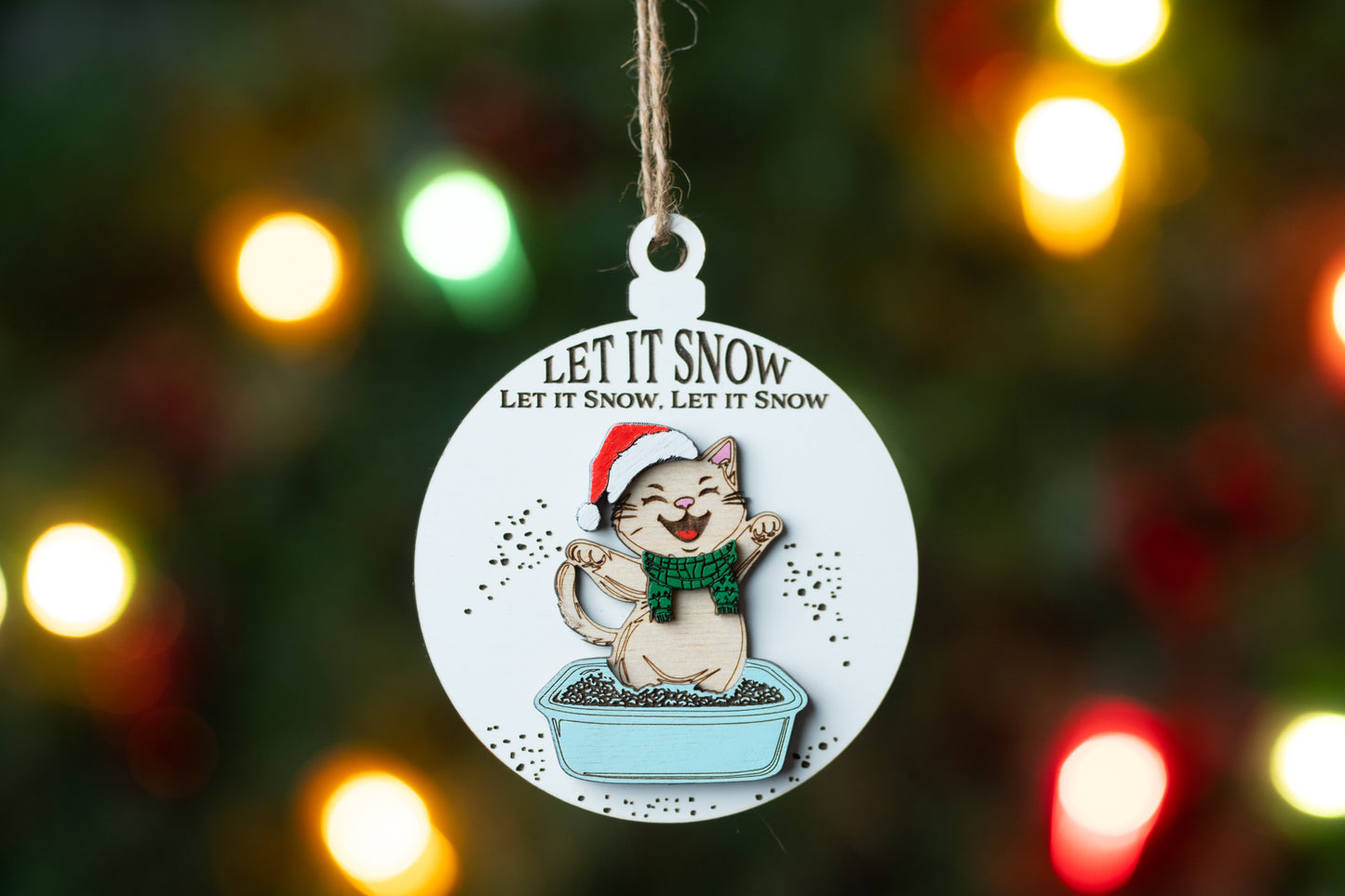 Let it Snow Litter Box Ornament