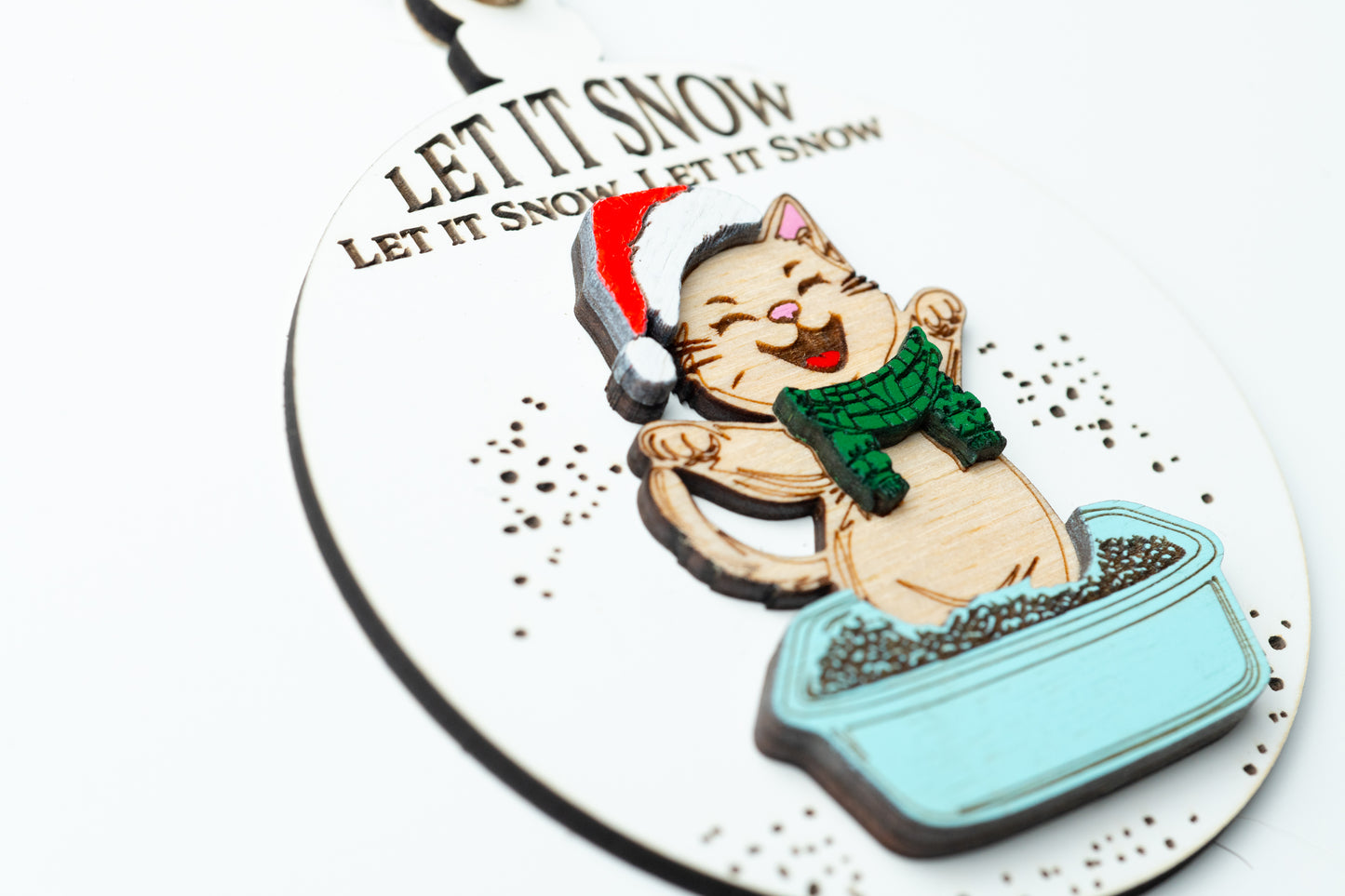 Let it Snow Litter Box Ornament