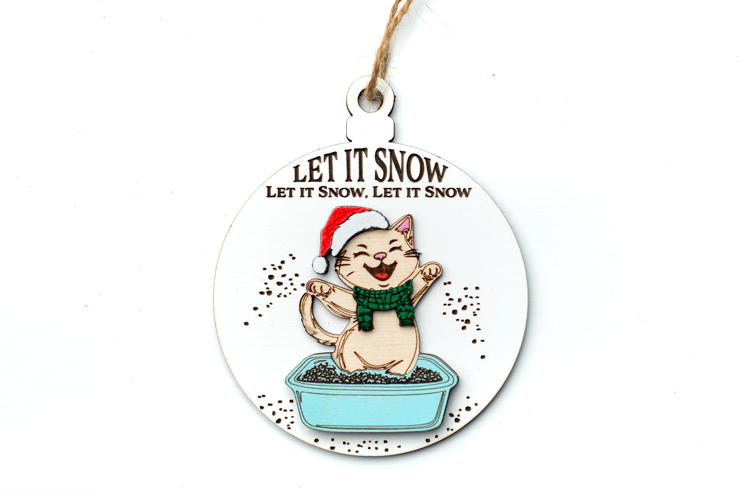 Let it Snow Litter Box Ornament